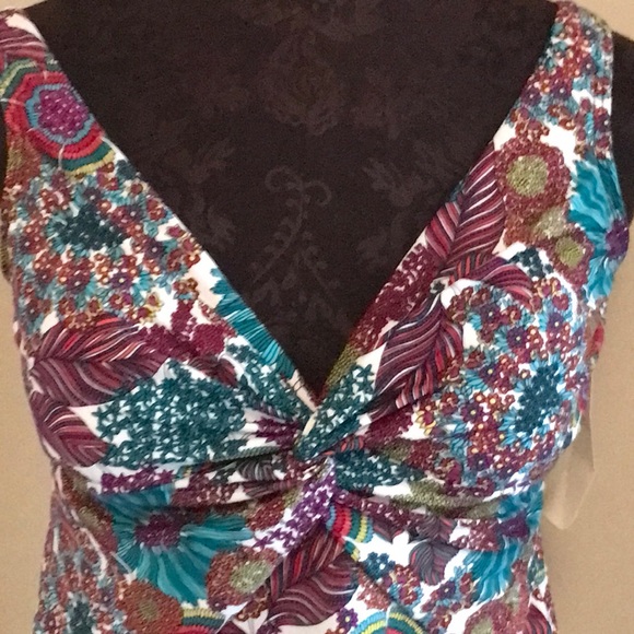 NWT Talbots Aqua Floral Tankini - Bundle & Save! - Picture 2 of 6